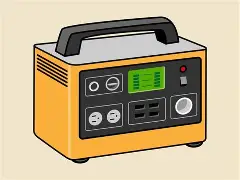 ポータブル電源のイラスト画像